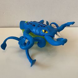 Fisher Price Imaginext Blue Motorized Moving Sea Serpent Kraken Sea Monster