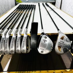 Complete 12-Club Golf Set | Golden Bear Irons + Driver, 3W, 5W & Putter | Great Beginner Set