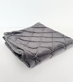 Set of TWO Grey 20" x 20" Throw Pillow COVERS