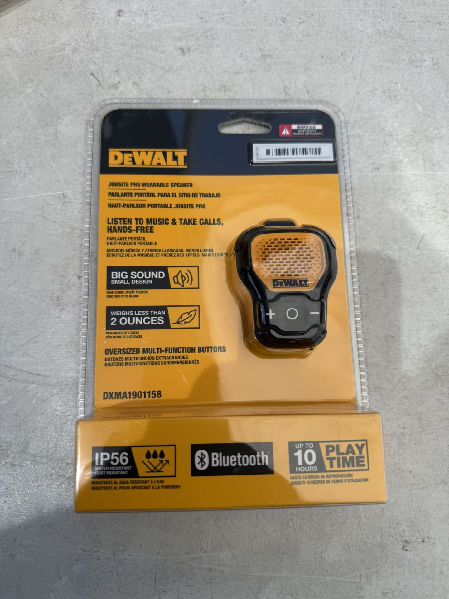 New Dewalt Jobsite Pro Wearable Speaker