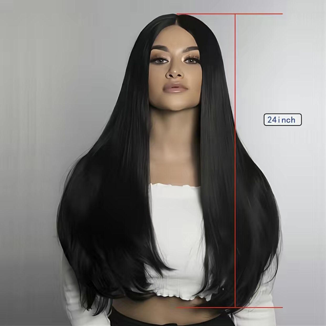 Natural Black/Synthetic/Heat Resistant Hair Wig