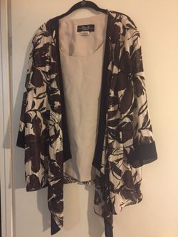 Black, Brown, Beige dressy top