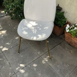 Contemporary Designer Beautiful White Suede/Velvet 