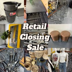 Retail Closing sale (furniture, Retail Supplies Etc) 