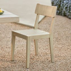 Four Marol Washed Oak Dining Chairs By Article