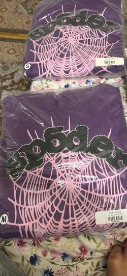 Purple web hoodie