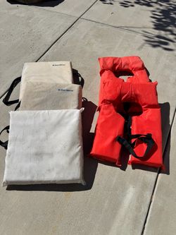 Life Jackets and Floating Cushions Set