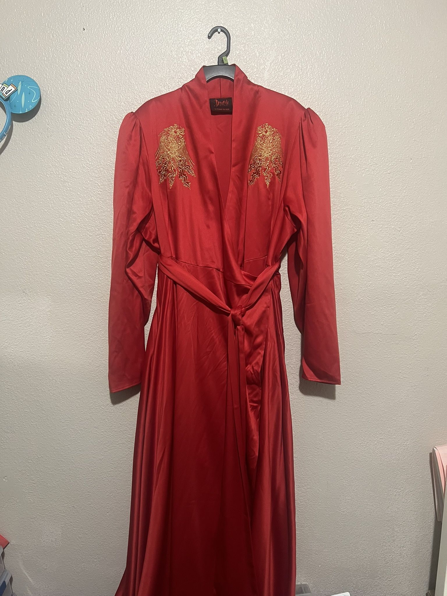 La Femme En Noir Dracula Robe Dress 4xl