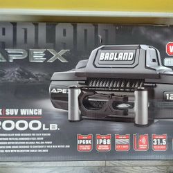 BADLAND APEX 12,000 lb. Winch with Steel Rope and Wireless Remote(BRAND NEW)