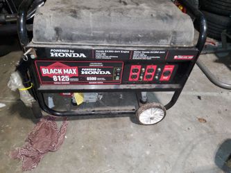 Honda black Max generator 8125 maximum Watts