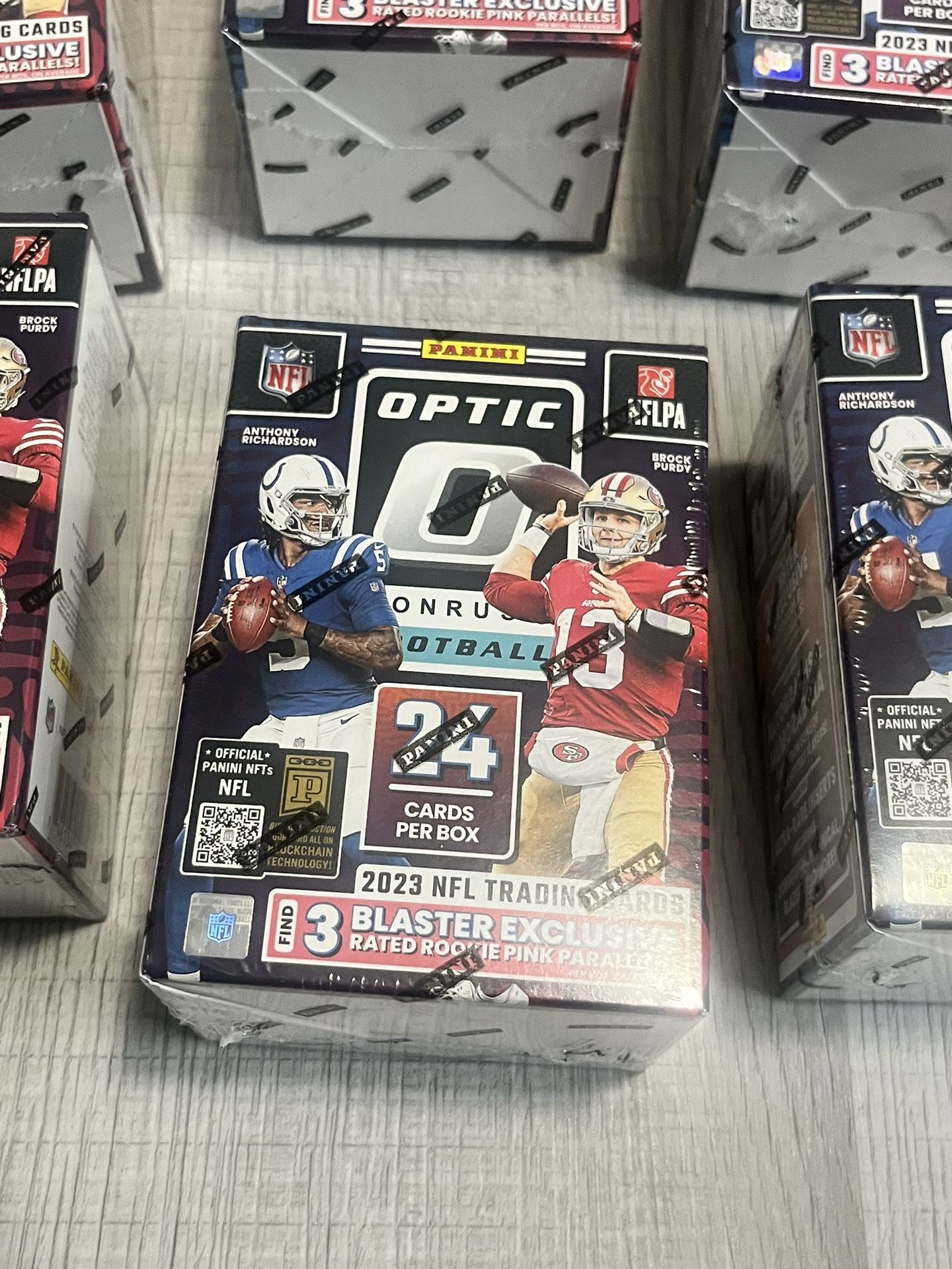 2023-24 2023 Panini NFL Donruss Optic Football Trading Card Blaster Box 