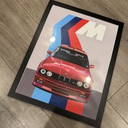 BMW Car Custom print With Frame