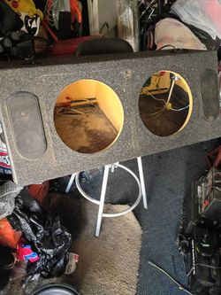 Dual 12" Subwoofer Box with Tweeters