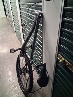 Ozark mountain bike frame and back wheel