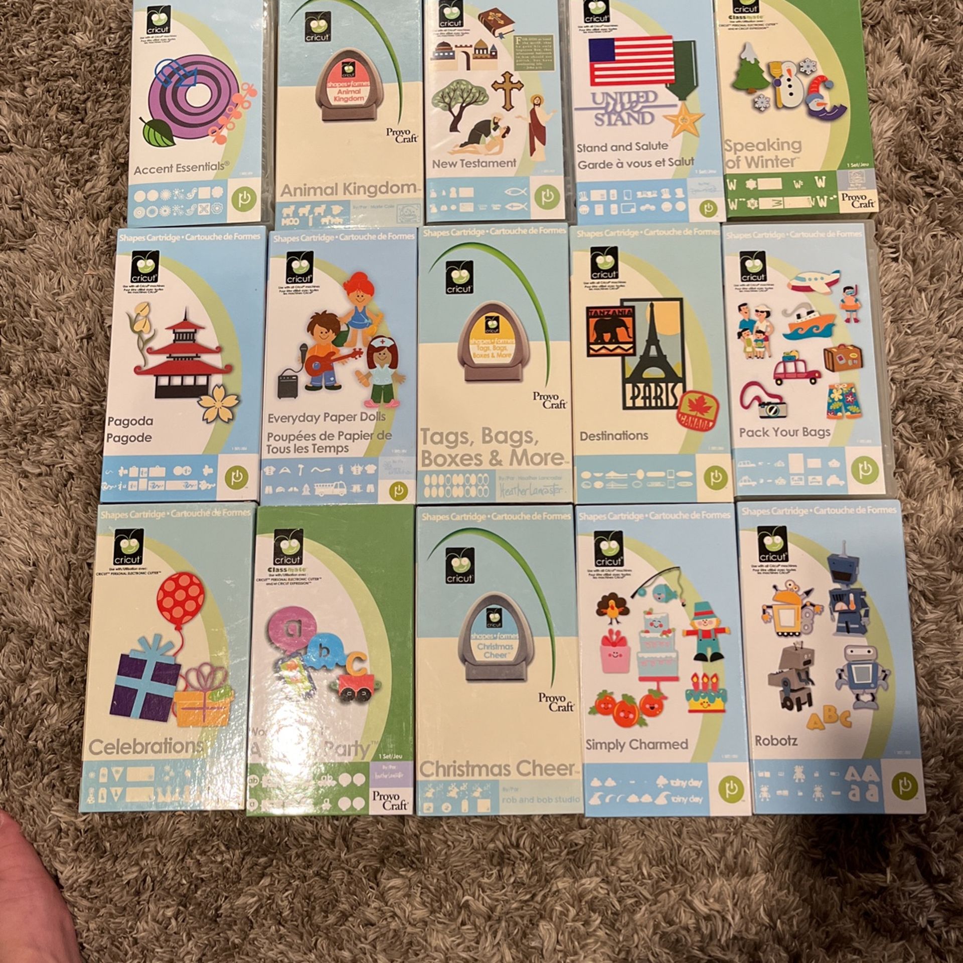 Lots Of Cricut Cartridges