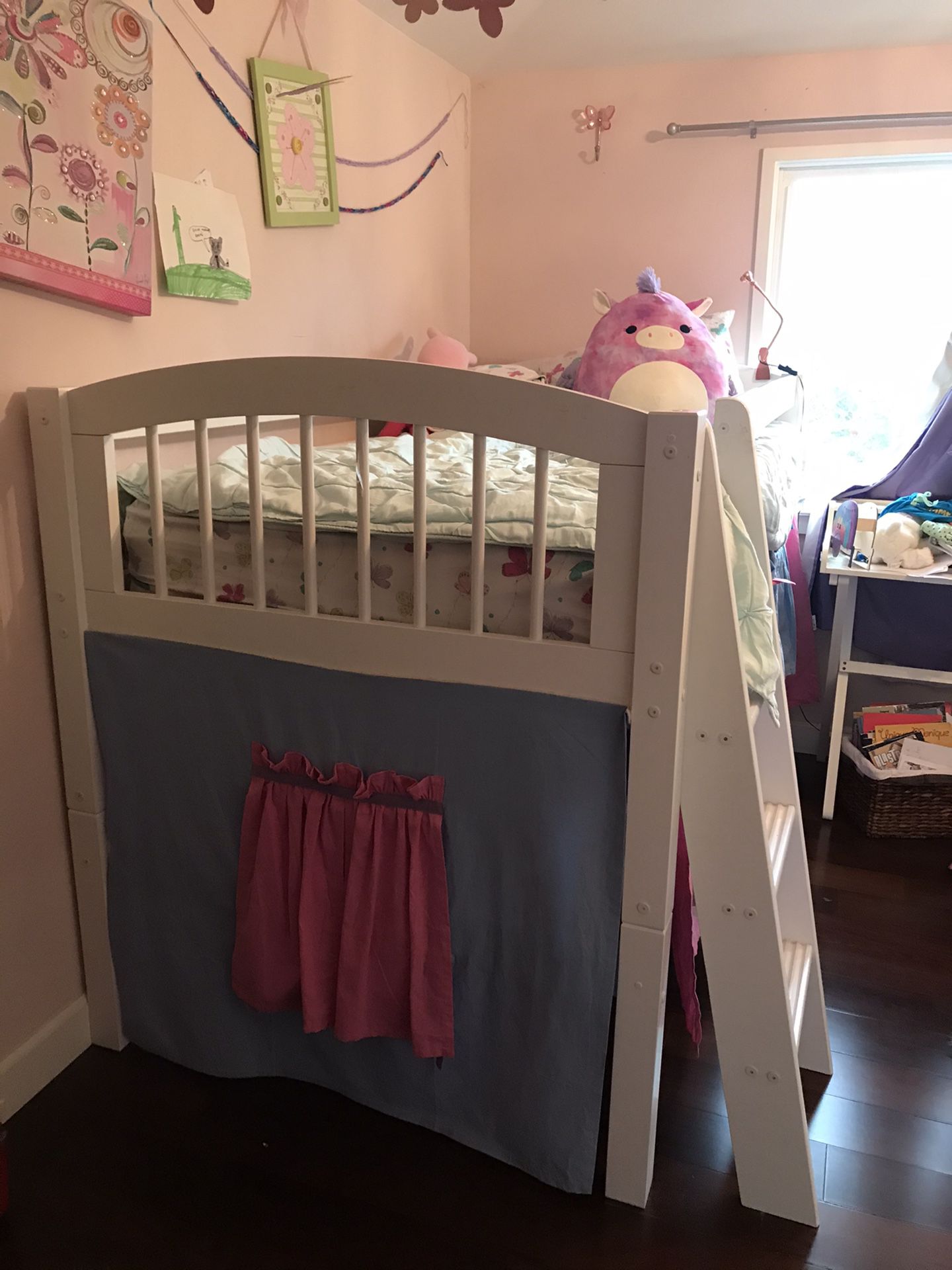 Kids loft bed with Tent ⛺️- Twin size