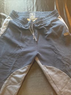 PRPS Goods & Co Men's Heavyweight Sweatpants Navy Blue Joggers Size 2XL