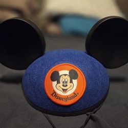 Vintage Disneyland Mickey Mouse ear Felt hat, Blue, Julian