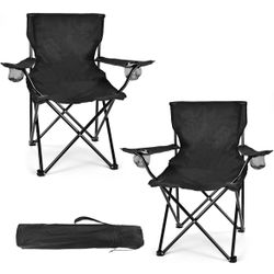 WEIDIORME 2 Pack Lightweight Camping Chairs for Adults & Teens