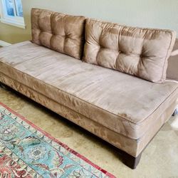 Couch Sofa Sectional Macy’s Brown Microfiber