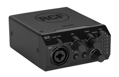 RCF TRK-PRO1, 1 x 2 Channel USB Audio Interface - 24-Bit/192 kHz