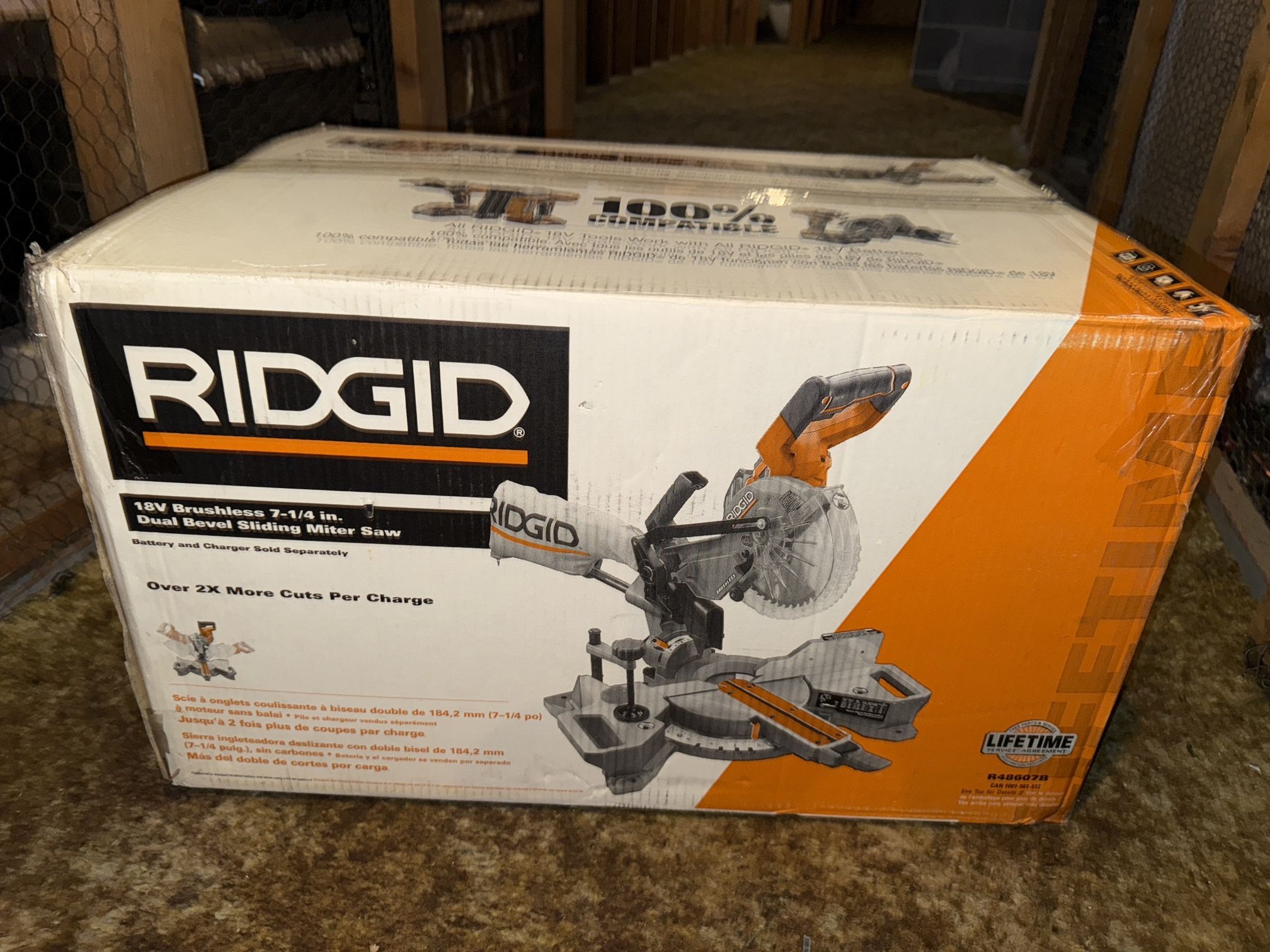 RIDGID , Slide Miter Saw Only. New!!!