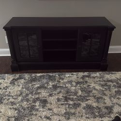 TV Stand Black 4’ft 7”in X 17”in X 27”in 
