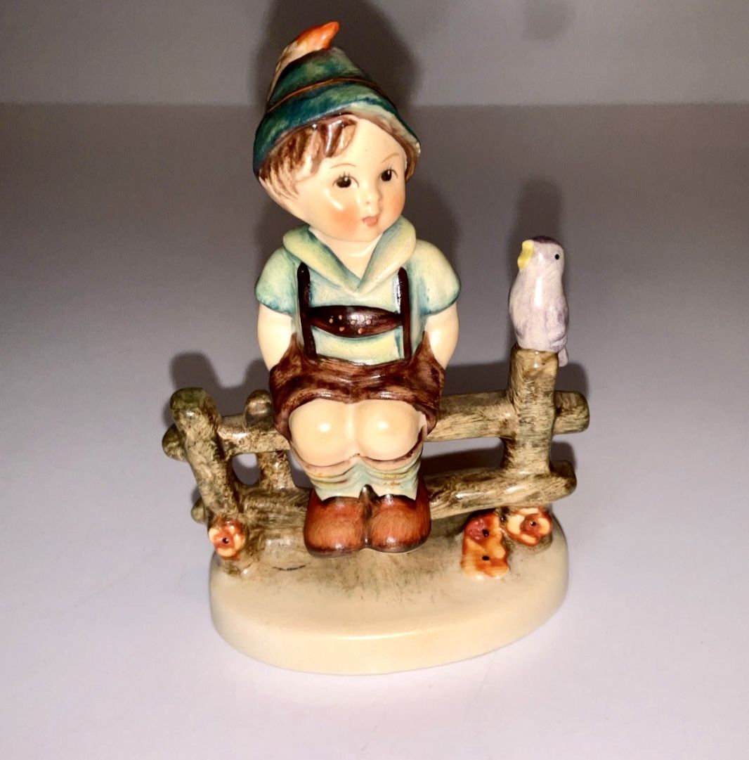 Vintage Goebel Hummel Wayside Harmony Boy on a Fence Figurine #111 3/0 1938