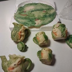 Lettuce Bunny Plate Set 