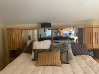 Oak King Headboard and Dresser mattress not included.