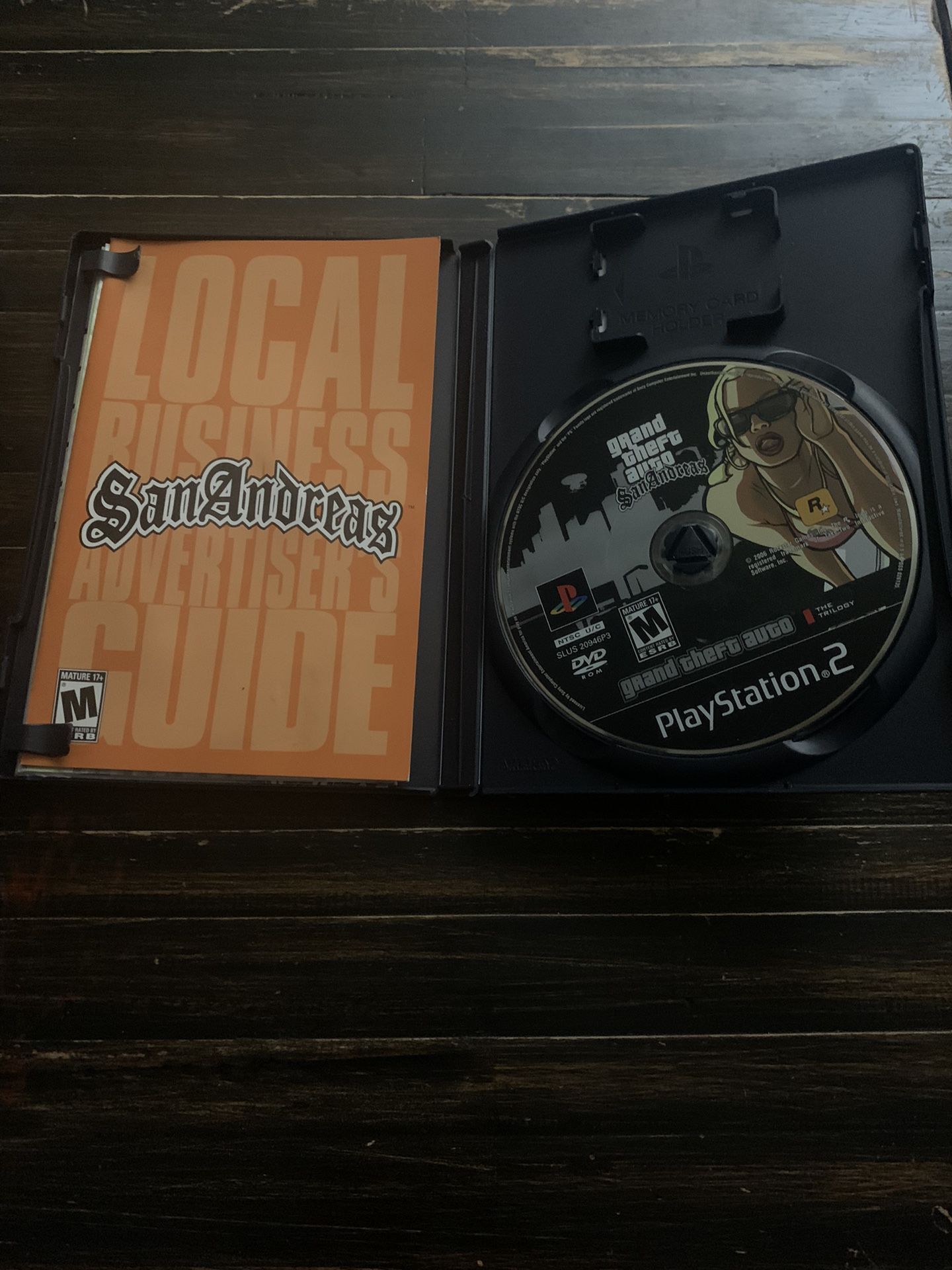 PS2 Grand Theft Auto San Andreas ( with manual ) for Sale in