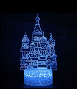 3D Night Light with remote smart touch