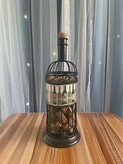 Wine cork holder in a shape of a wine bottle