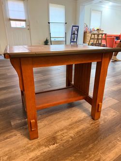 Mission Style Wood End Table