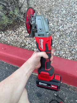 Bauer 20v Brushless Angle Grinder + V 20v Lithium Ion Battery (includes Bauer Rapid-plus charger