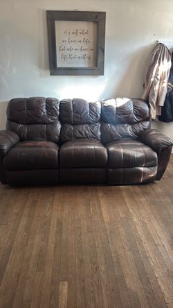 Leather couch