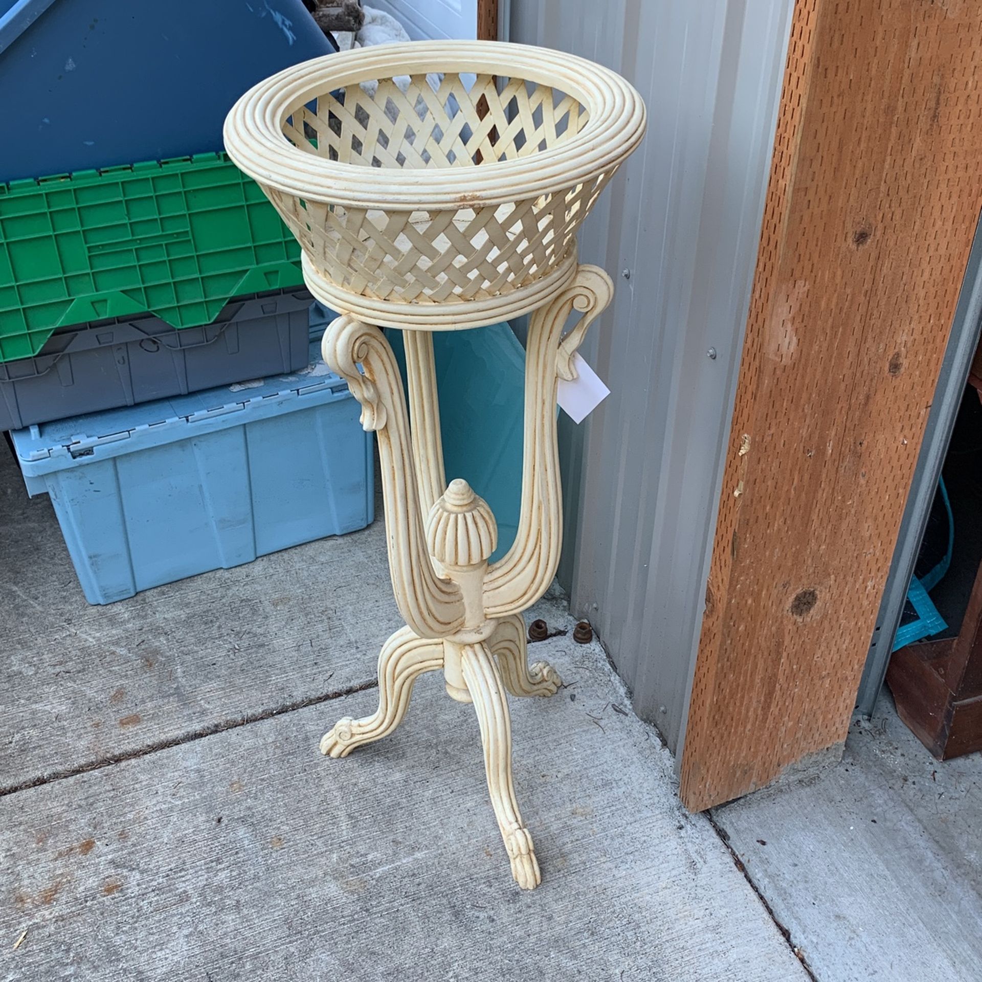 Old Wooden Plant Stand