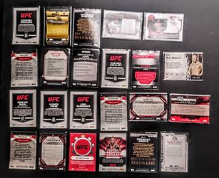 UFC legendary fighters 23 card lot .