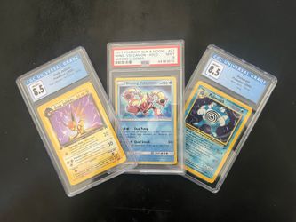 3 Pokemon Graded Cards