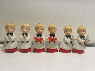 Vintage Choir Boy Christmas Ornament Figurines