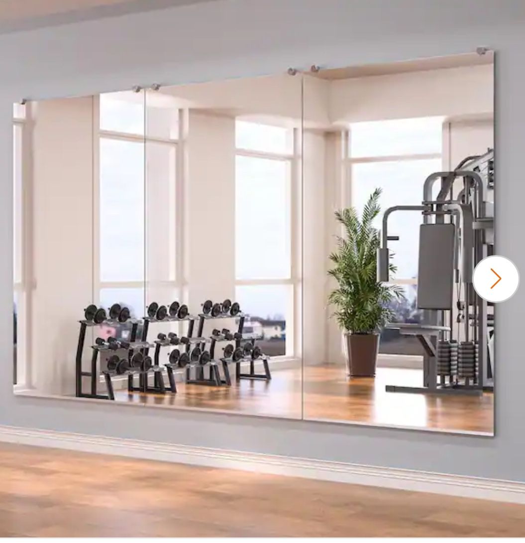60”x 36” Thick Frameless Bathroom/ Vanity, Gym Mirror