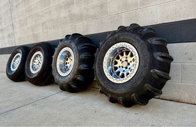 IN STOCK 15” Sand Paddle tires & Wheels for UTV SXS (We Finance)