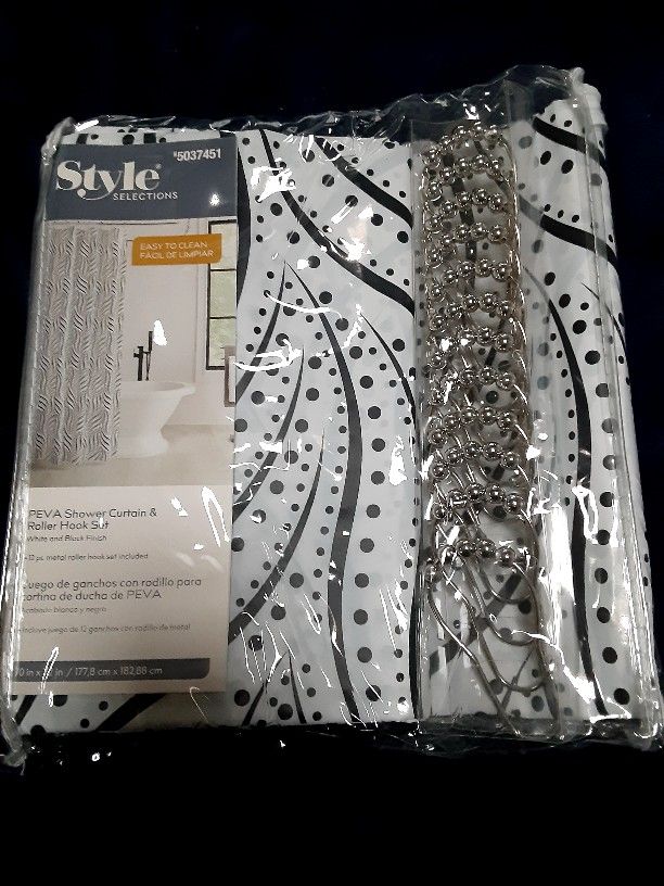 Peva Shower Curtain Set