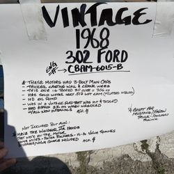 Classic Mustang Engine And Heads 