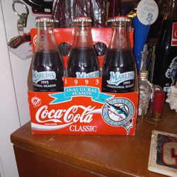 Florida Marlins Inaugural Season Coca-Cola Bottles  6pack