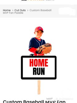 Custom HOME RUN baseball/softball Sign