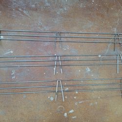 Cafe Closing - 3 Wire Shelf Ledge - 45" x 4", Chrome