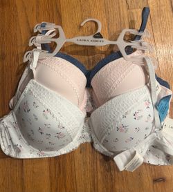 Size 38 C Laura Ashley lace balconette bras bundle of 3 new with tags