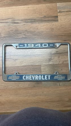 1940  Chevrolet license plate frame