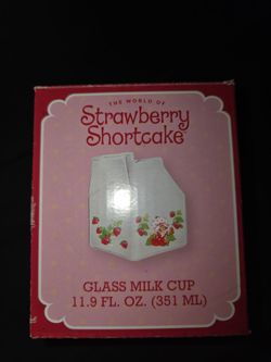 Strawberry 🍓 Shortcake glass milk carton